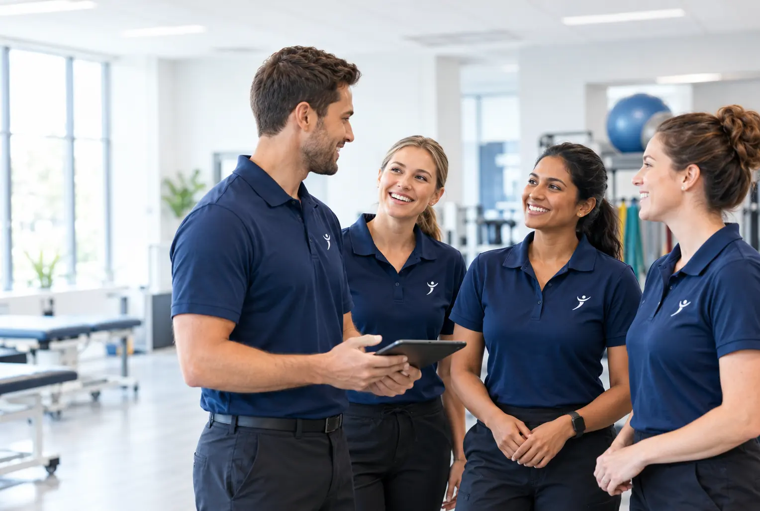 Chesterton Physical Therapy team collaborating in clinic